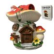 TENHSOP Garden mushroom house decoration ornaments, outdoor commemorative garden decoration gifts Cheap