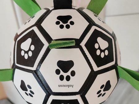 Aukousn Pet toys, outdoor interactive dog toys, durable rope squeaking small and medium-sized dog soccer balls Cheap