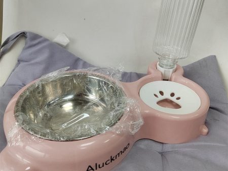 Aluckmao Non-mechanized animal feeders,Pet feeder and water dispenser set Online Sale