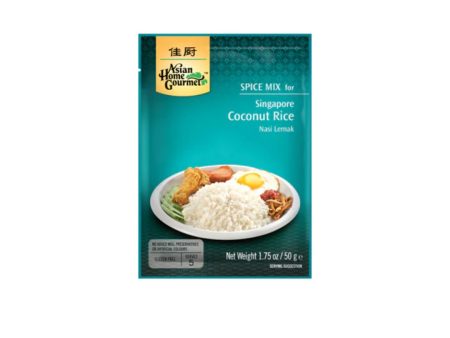 ASIAN HOME GOURMET SINGAPORE COCONUT RICE NASI LEMAK 50G For Discount