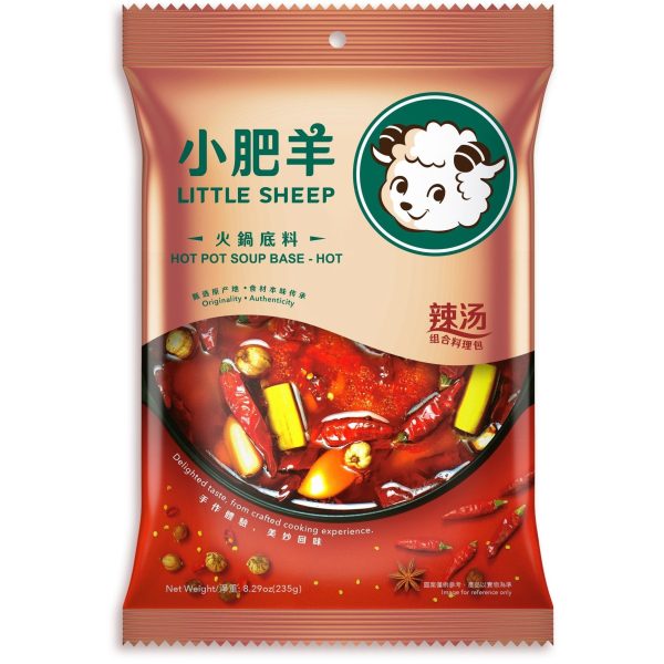 LITTLE SHEEP HOT POT SOUP BASE HOT 235G 小肥羊火锅底料 (辣汤) For Sale