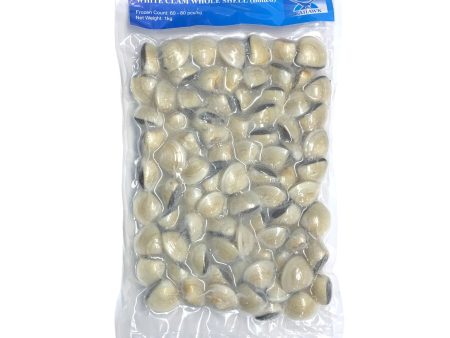 SEAHAWK WHOLE WHITE CLAMS IN SHELL SEAHAWK - 1KG Sale