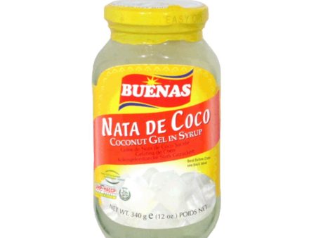 BUENAS COCONUT GEL IN SYRUP WHITE 340G 糖水椰果 (白色) For Cheap