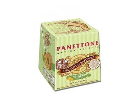 CHIOSTRO DI SARONNO PISTACHIO CREAM PANETTONE HANGING GIFT BOX 100G Online now