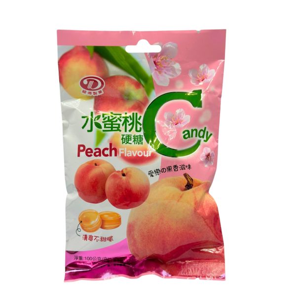 GC PEACH FLAVOUR CANDY 75G For Cheap