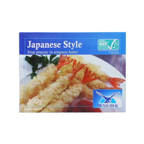 SEAHAWK FROZEN JAPANESE STYLE KING PRAWNS IN TEMPURA BATTER 500G (APPROX. 30 PIECES) Discount