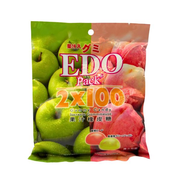 EDO PEACH & GREEN APPLE GUMMY 120G Online