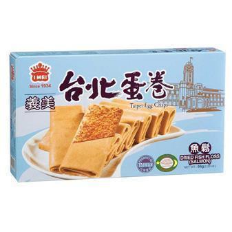 I MEI DRIED FISH FLOSS TAIPEI EGG CRISPS 66G 義美臺北蛋捲 - 魚鬆 Hot on Sale