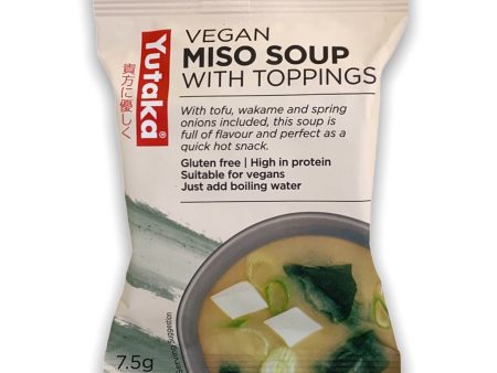 YUTAKA VEGAN MISO SOUP WITH TOPPINGS 7.5G Hot on Sale