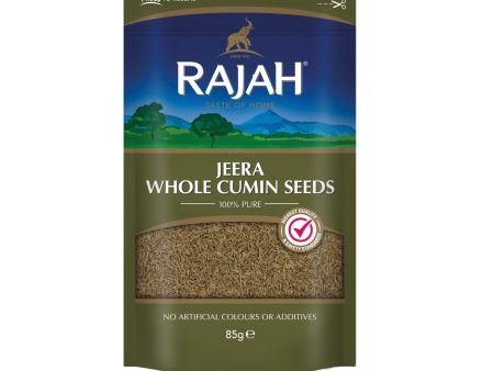 RAJAH WHOLE CUMIN SEEDS JEERA - 85G on Sale