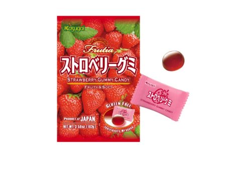 KASUGAI STRAWBERRY GUMMY CANDY 102G Online Sale