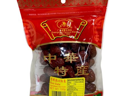 ZHENG FENG RED DATES 150G 正豐有核雞心紅棗 For Discount