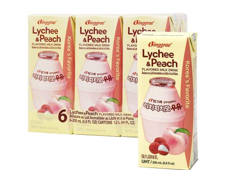 Binggrae Lychee & Peach Milk For Discount