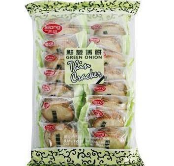 SILANG GREEN ONION THIN CRACKER 264G 思朗鮮蔥薄餅 Discount