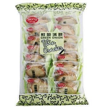 SILANG GREEN ONION THIN CRACKER 264G 思朗鮮蔥薄餅 Discount