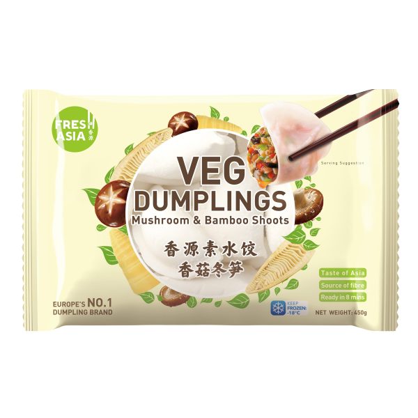 FRESH ASIA MUSHROOM & BAMBOO DUMPLINGS 450G 香源香菇冬笋水餃 Hot on Sale