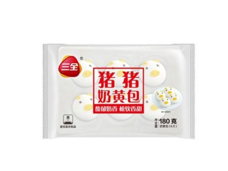 SANQUAN PIGGY SHAPED CUSTARD BUN 180G on Sale