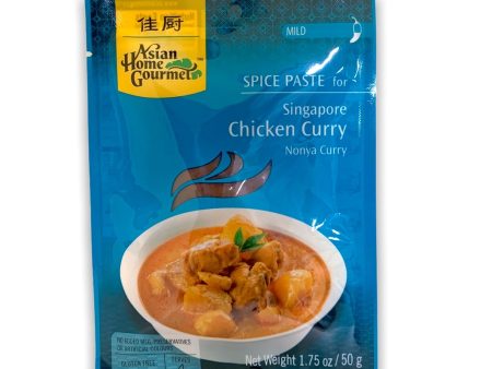 ASIAN HOME GOURMET SINGAPORE CHICKEN CURRY PASTE - 50G Hot on Sale