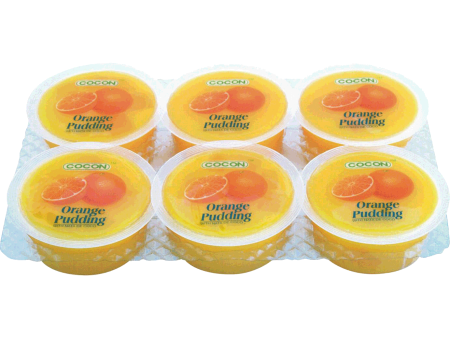 COCON ORANGE NATA DE COCO PUDDING 6X80G Hot on Sale