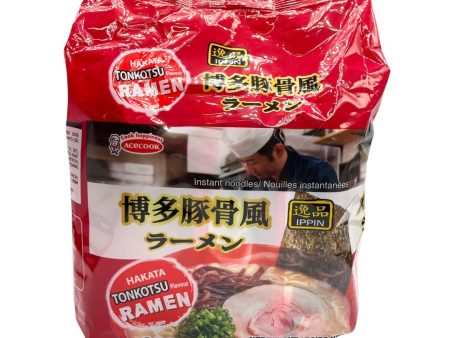 ACECOOK HAKATA TONKOTSU RAMEN, PACK OF 4 逸品博多豚骨風拉麵 (4包裝) Online now