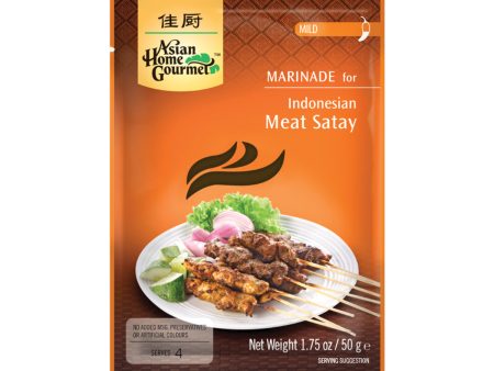 ASIAN HOME GOURMET INDONESIAN MEAT SATAY MARINADE - 50G 印尼沙爹醬 Online