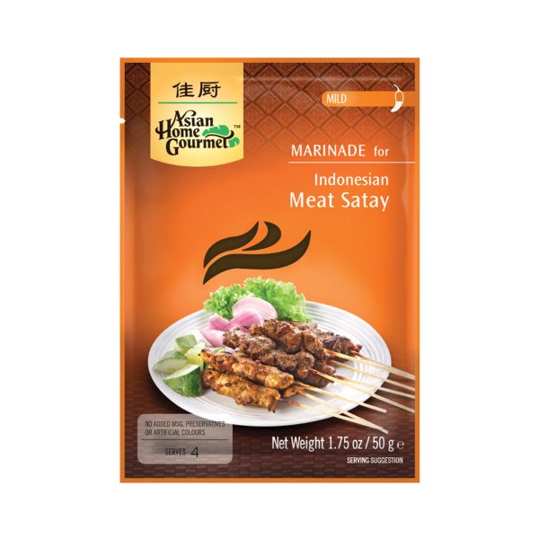 ASIAN HOME GOURMET INDONESIAN MEAT SATAY MARINADE - 50G 印尼沙爹醬 Online