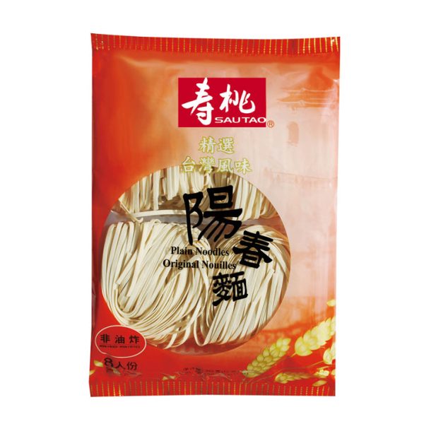 SAU TAO PLAIN NOODLE YEUNG CHUN BAG  壽桃牌 陽春面  - 340G Supply