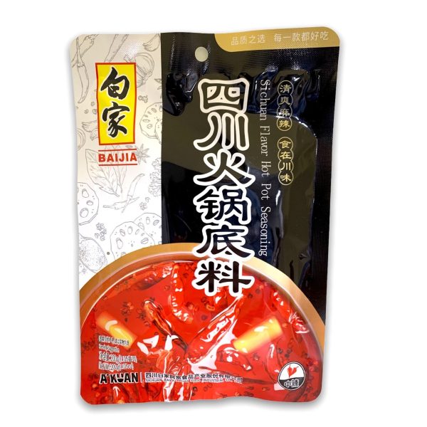 BAIJIA SICHUAN FLAVOUR HOT POT SEASONING 200G 白家调味料-四川火锅底料 Sale