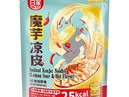 BAIJIA HI A KUAN LEMON SOUR & HOT KONJAC NOODLE 阿宽魔芋凉皮-柠檬酸辣 - 265G on Sale