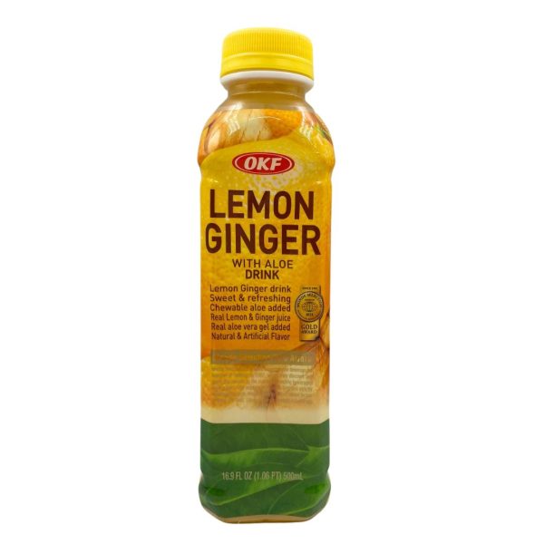 OKF LEMON GINGER WITH ALOE JUICE 500ML Supply