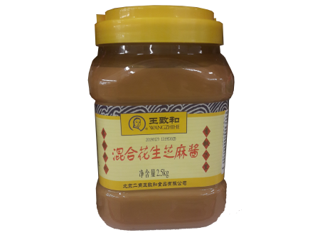 WANGZHIHE SESAME PASTE WITH PEANUT BUTTER 王致和混合芝麻醬 - 2.5kg Online now