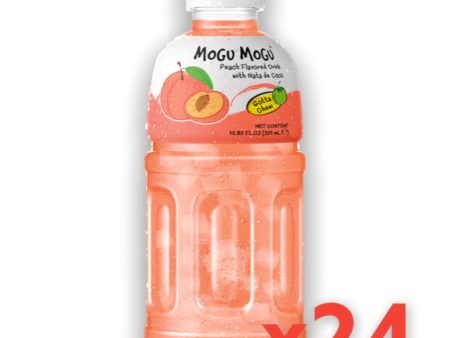 MOGU MOGU PEACH FLAVOUR NATA DE COCO DRINK, CASE OF 24 For Discount