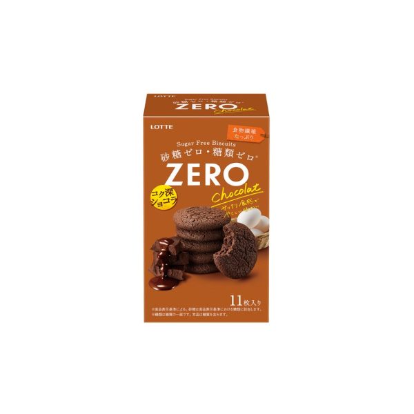 LOTTE ZERO CHOCOLATE BISCUITS 72.6G For Sale