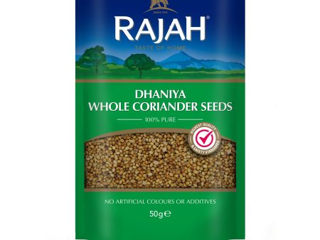 RAJAH DHANIYA WHOLE CORIANDER SEEDS 50G Fashion