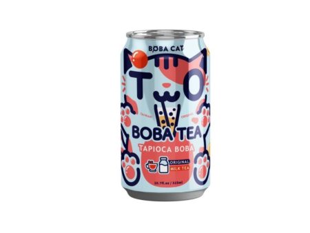 BOBA CAT ORIGINAL MILK BUBBLE TEA 315ML on Sale