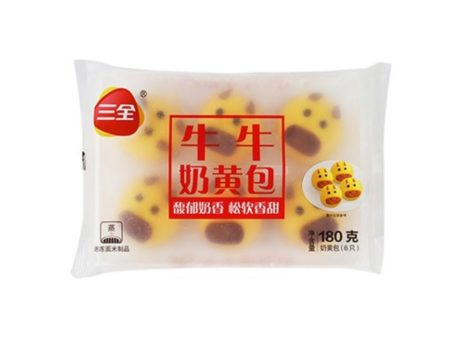 SANQUAN COW SHAPED CUSTARD BUN 180G Cheap