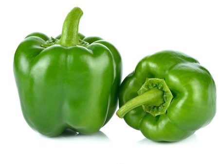 GREEN BELL PEPPERS IN BOX on Sale