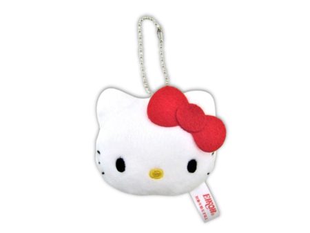 SANRIO HELLO KITTY FACE PLUSHIE KEYCHAIN For Cheap