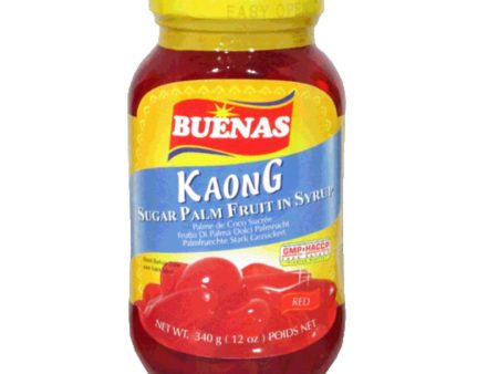 BUENAS SUGAR PALM FRUIT KAONG RED 340G Cheap