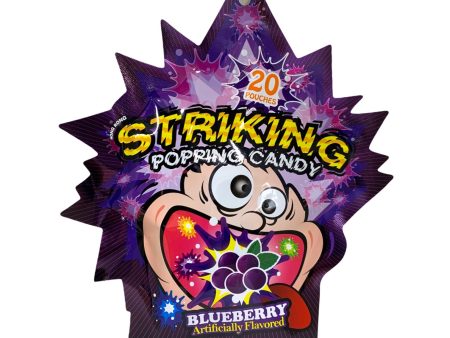 STRIKING BLUEBERRY POPPING CANDY - 30G on Sale