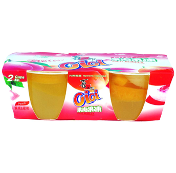 CICI 2 CUPS PEACH FLAVOUR JELLY 400G 喜之郎桃肉果凍(2杯) Online Sale