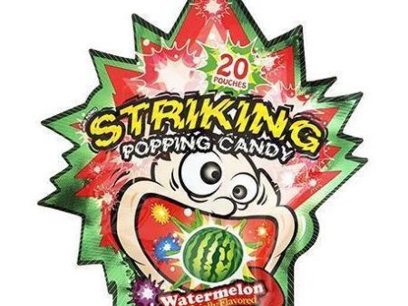 STRIKING WATERMELON POPPING CANDY 30G 索勁西瓜味爆炸糖 For Discount