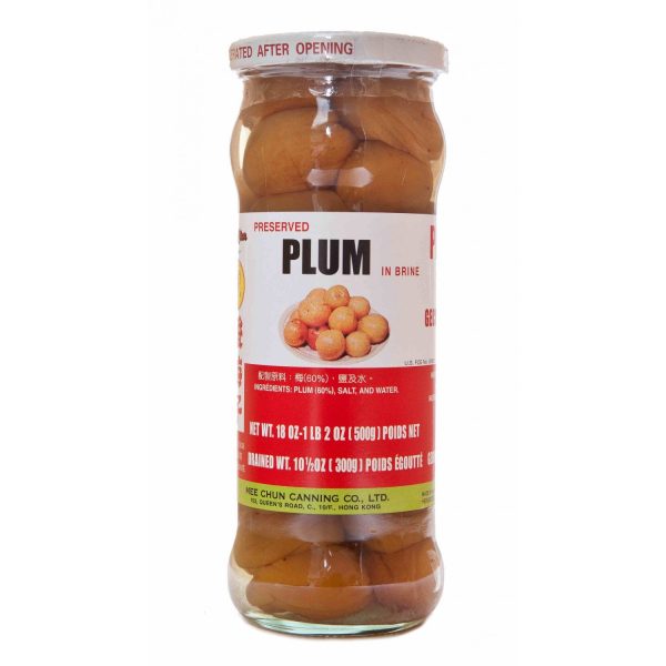 MEE CHUN PRESERVED PLUMS IN BRINE 500G 美珍酸梅子 on Sale