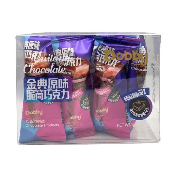 DOBBY ORIGINAL CHOCOLATE CRISPY CONE 96G 哆比脆筒巧克力 (原味) Online now