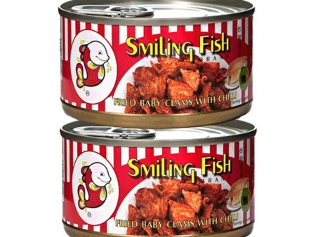 SMILING FISH FRIED CHILLI BABY CLAMS (TWIN PACK) 樂魚炸辣花貝 Supply