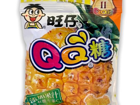 WANT WANT QQ PINEAPPLE SOFT CANDY - 70G 旺仔QQ糖(菠蘿味) Online now