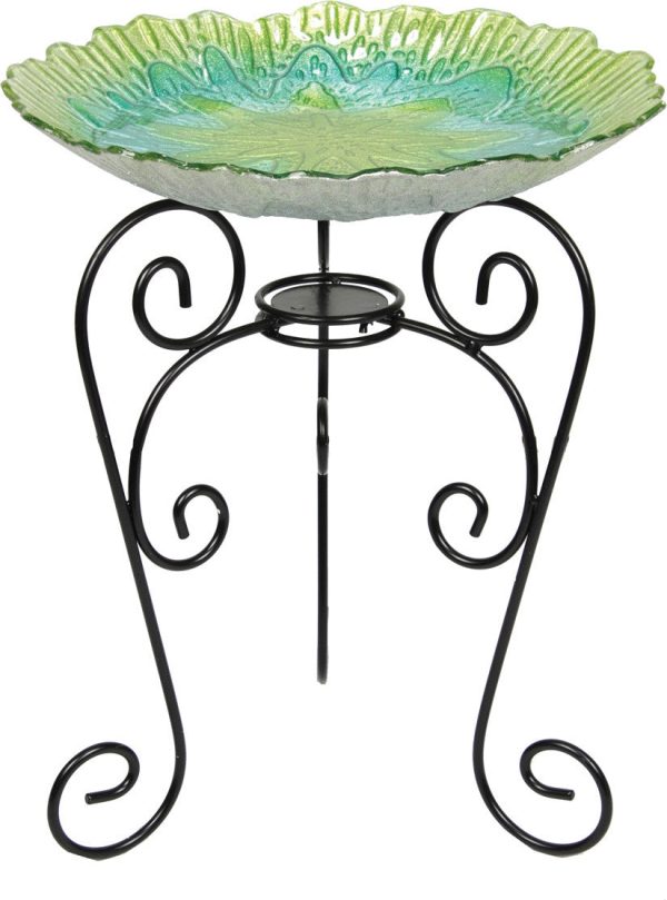 Beckett Corp - Glass Spring Shell Birdbath Online